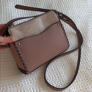 Charming Charlie blush colored cross body bag